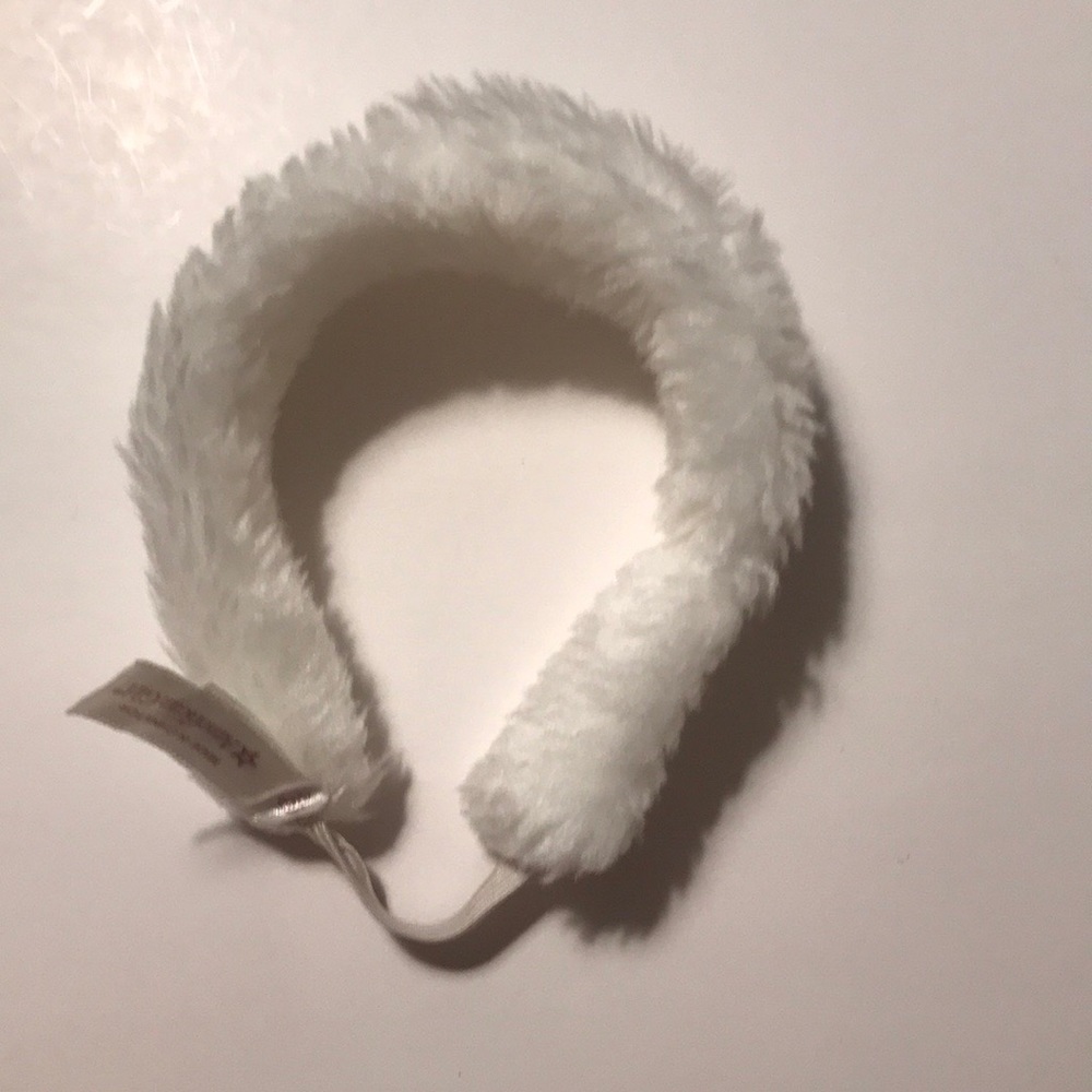 White Fur Headband American Girl